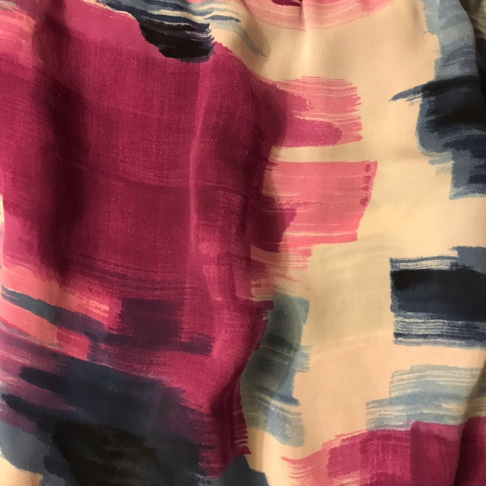 Anne Klein Purple Blue Silk 3/4 Sleeve Blouse, EUC, M - Picture 7 of 15